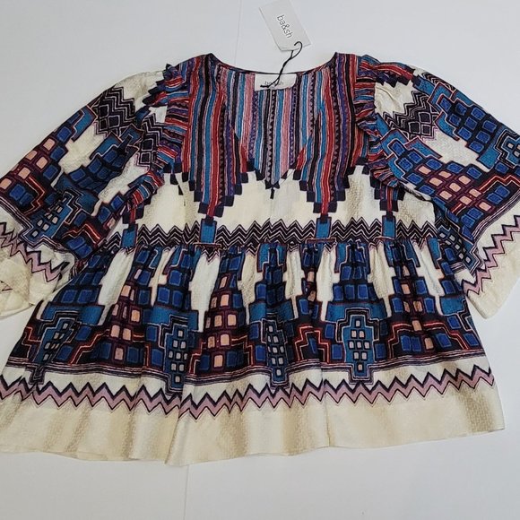 Ba&Sh Marry Print Peasant Blouse - Picture 4 of 15